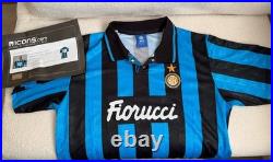 Matthias Sammer Back Signed Inter Milan 1992-93 Home Shirt COA Included