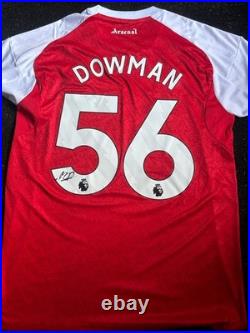 Max Dowman Signed Arsenal Shirt With COA England Premier League