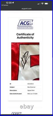 Max Dowman Signed Shirt ACG Authentication Arsenal 25/25 JERSEY Auto