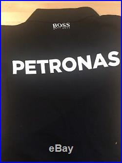 Mercedes Petronas F1 Team Hugo Boss Signed Polo Lewis Hamilton & Nico Rosberg
