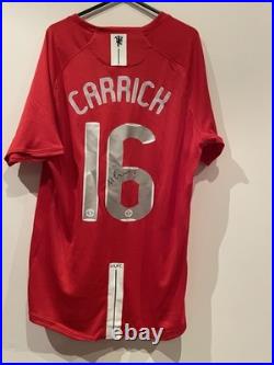Michael Carrick Signed Man United Shirt With Proof