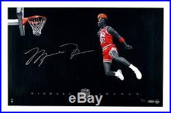 Michael Jordan 88' SLAM DUNK SIGNED UDA UPPER DECK AUTHENTICATED FRAMED PHOTO