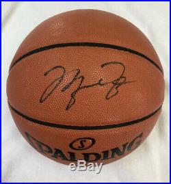 Michael Jordan Chicago Bulls Signed Autographed Spalding Basketball with COA