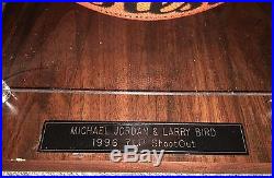 Michael Jordan & Larry Bird 7up Shootout Signed Autograph Basketball Steiner