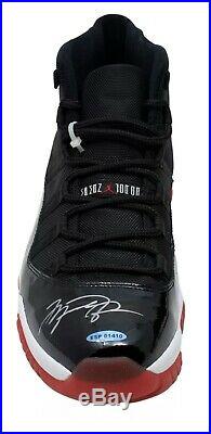Michael Jordan Signed Autographed AIR Jordan 11's Bred Shoes Size 13.5 UDA JSA