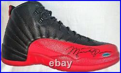 Michael Jordan Signed Autographed Air Jordan 12's Shoes Flu Game Size 13