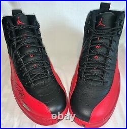 Michael Jordan Signed Autographed Air Jordan 12's Shoes Flu Game Size 13