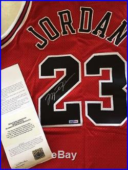Michael Jordan Signed Autographed Chicago Bulls Jersey Upper Deck Authenticated