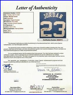 Michael Jordan Signed Autographed North Carolina Tar Heels Framed Jersey UDA JSA