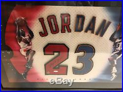 Michael Jordan Signed Autographed Uda Jersey Numbers Framed Display Upper Deck