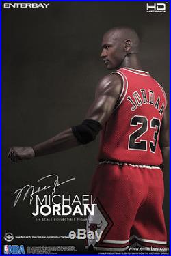 Michael Jordan Signed Enterbay HD 14 Basketball Action Figure Brand New UDA COA