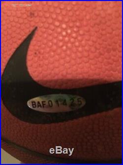 Michael Jordan Signed July 1998 Nike Basketball UDA Upper Deck Authenticated