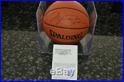 Michael Jordan Signed Nba Spalding Basketball With Upper Deck Authentication
