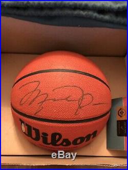 Michael Jordan Signed Wilson Basketball UDA Upper Deck COA With Box & Bag See Pics