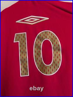 Michael Owen Signed England 2006 World Cup Mens Football Shirt Autographed