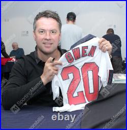 Michael Owen Signed England Shirt 1998, Number 20 Gift Box Autograph