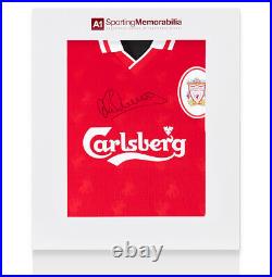 Michael Owen Signed Liverpool Shirt 1996-98 Gift Box Autograph Jersey