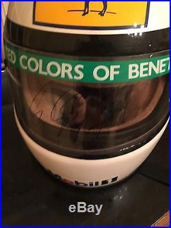 Michael Schumacher, F1 F-1 Formula 1 Benetton BAuthentic SIgned 11 Helmet 1992