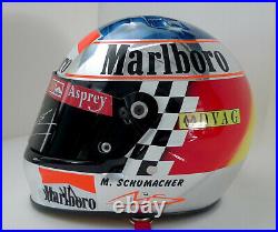 Michael Schumacher SIGNED Ferrari 1998 full-size Formula 1 helmet, full COA, VGC