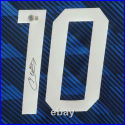 Michel Platini Signed France Home Soccer Jersey #10 with Beckett COA