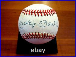 Mickey Mantle 1961 Wsc Ny Yankees Hof Signed Auto Vintage Oal Baseball Udu & Box