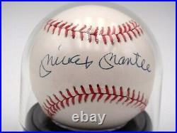 Mickey Mantle Graded 9/10 Mint Signed Beckett Bas Certified Baseball Autograph