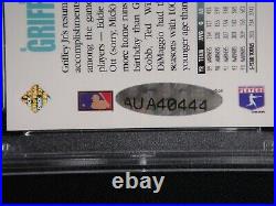 Mickey Mantle Ken Griffey Jr. Dual Signed 1994 Upper Deck Card Psa/dna Auto 9