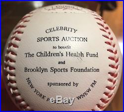Mickey Mantle NO 7 Don Mattingly Dual Signed Baseball Autograph JSA COA Yankees