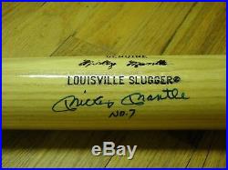 Mickey Mantle No. 7 Jsa Certified Signed Bat Autographed M110 Louisville Slugger
