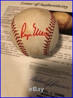 Mickey Mantle & Roger Maris Signed Baseball JSA
