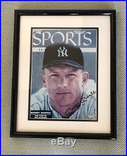 Mickey Mantle Signed / Autographed 1956 Sports Illustrated Cover Photo UDA COA