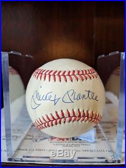 Mickey Mantle Signed Autographed OML Baseball PSA/DNA Full Letter Yankees HOF
