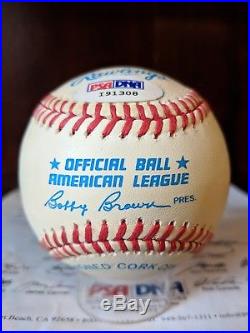 Mickey Mantle Signed Autographed OML Baseball PSA/DNA Full Letter Yankees HOF