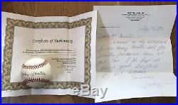 Mickey Mantle Signed Baseball Autographed COA New York Yankees HOF 100% Auth