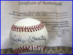 Mickey Mantle Signed Baseball Autographed COA New York Yankees HOF 100% Auth