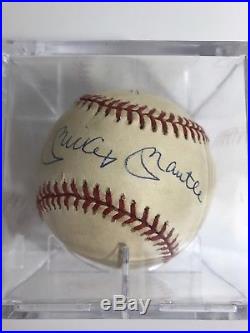 Mickey Mantle Signed Baseball with COA