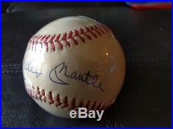 Mickey Mantle Single Signed Autograph Autographed American League Baseball HOF