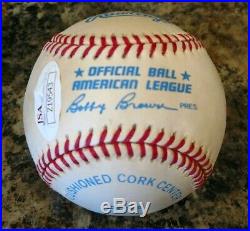 Mickey Mantle Single Signed Baseball Autographed AUTO JSA NY Yankees HOF