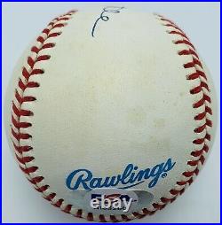Mickey Mantle signed / autographed OAL Bobby Brown baseball PSA Signature 9