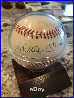 Mickey mantle autographed baseball Signed Auto COA
