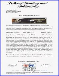 Mike Trout 2013 Game Used Signed Bat! PSA DNA 10! Auto COA & letters
