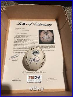 Mike Trout Autographed/Signed Rawlings Official 2016 All-Star MLB Baseball PSA