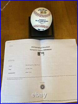 Mike Trout Full Name Signed Autographed Major League Baseball MLB COA