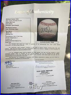 Mike Trout Signed Official Major League Baseball JSA COA MLB Sweet spot