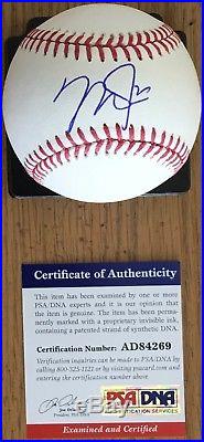 Mike Trout With #27 Psa/dna Authenticated Signed New Major League Game Baseball