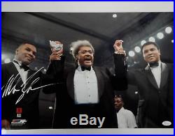 Mike Tyson Hand Signed Autographed 16X20 Photo with Muhammad Ali Don King JSA COA