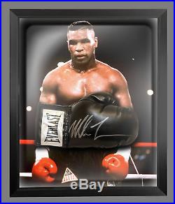 Mike Tyson Signed Black Boxing Glove Presented In A Dome Frame JSA A