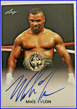 Mike Tyson Signed Leaf Trading Card #FE-MT1 Authentic Auto