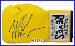 Mike Tyson Signed Left Hand Yellow Cleto Reyes Boxing Glove JSA ITP