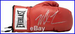 Mike Tyson Signed Red Everlast Right Hand Boxing Glove Silver JSA